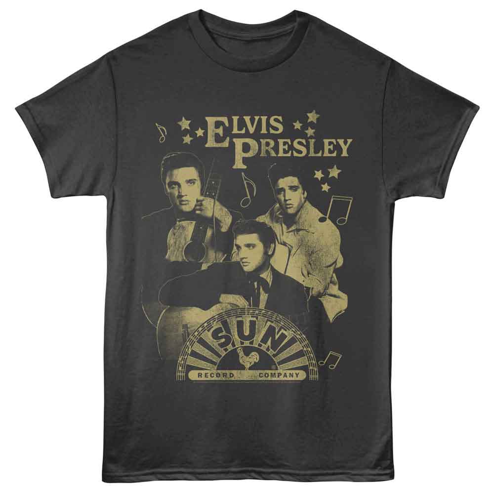 Elvis Sun Records - ELVIS SUN RECORDS PHOTO COLLAGE Adult Shirt