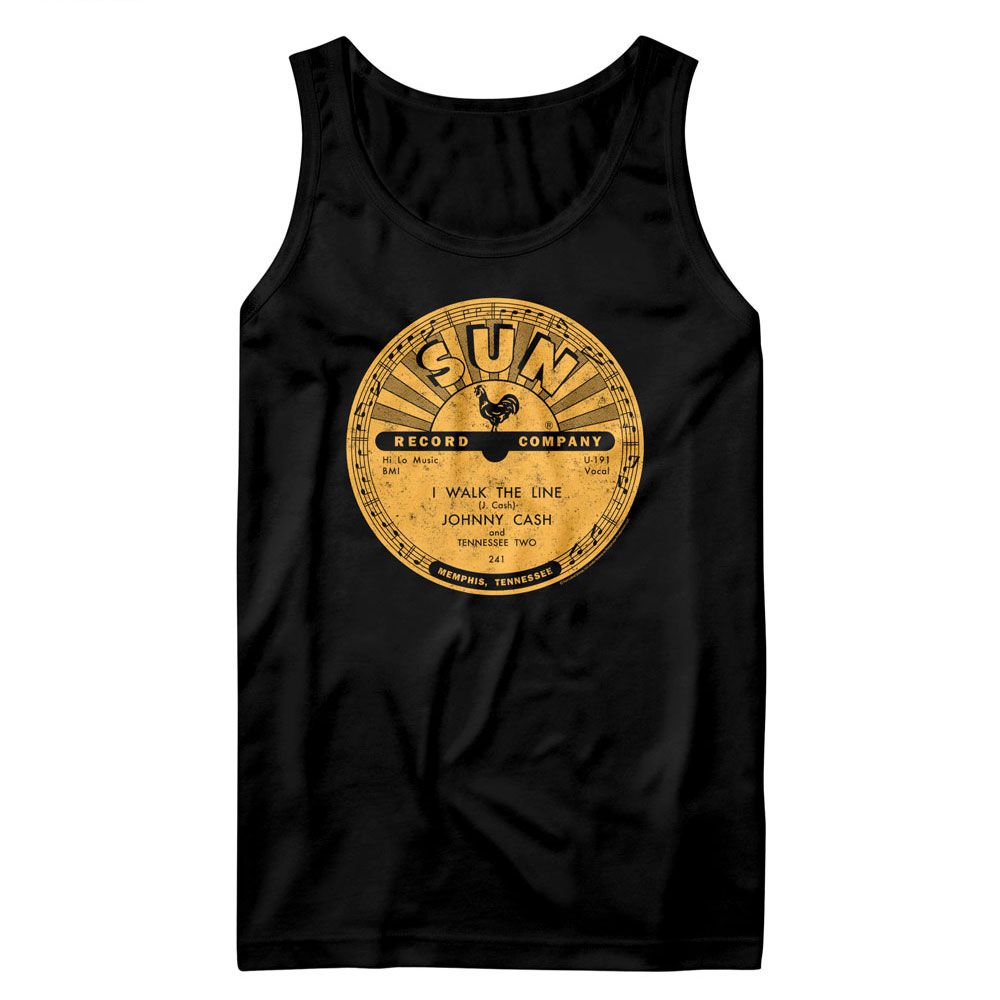 Sun Records - SUN RECORDS I WALK THE LINE JOHNNY CASH Adult Shirt