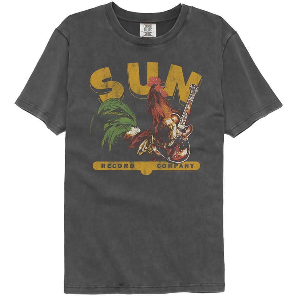 Sun Records - SUN RECORDS ROOSTER WITH GUITAR Adult Shirt