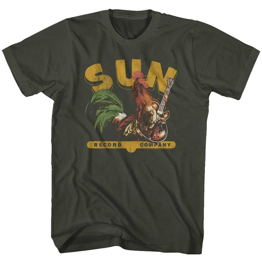Sun Records - SUN RECORDS ROOSTER WITH GUITAR Adult Shirt