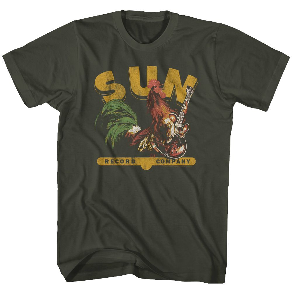 Sun Records - SUN RECORDS ROOSTER WITH GUITAR Adult Shirt