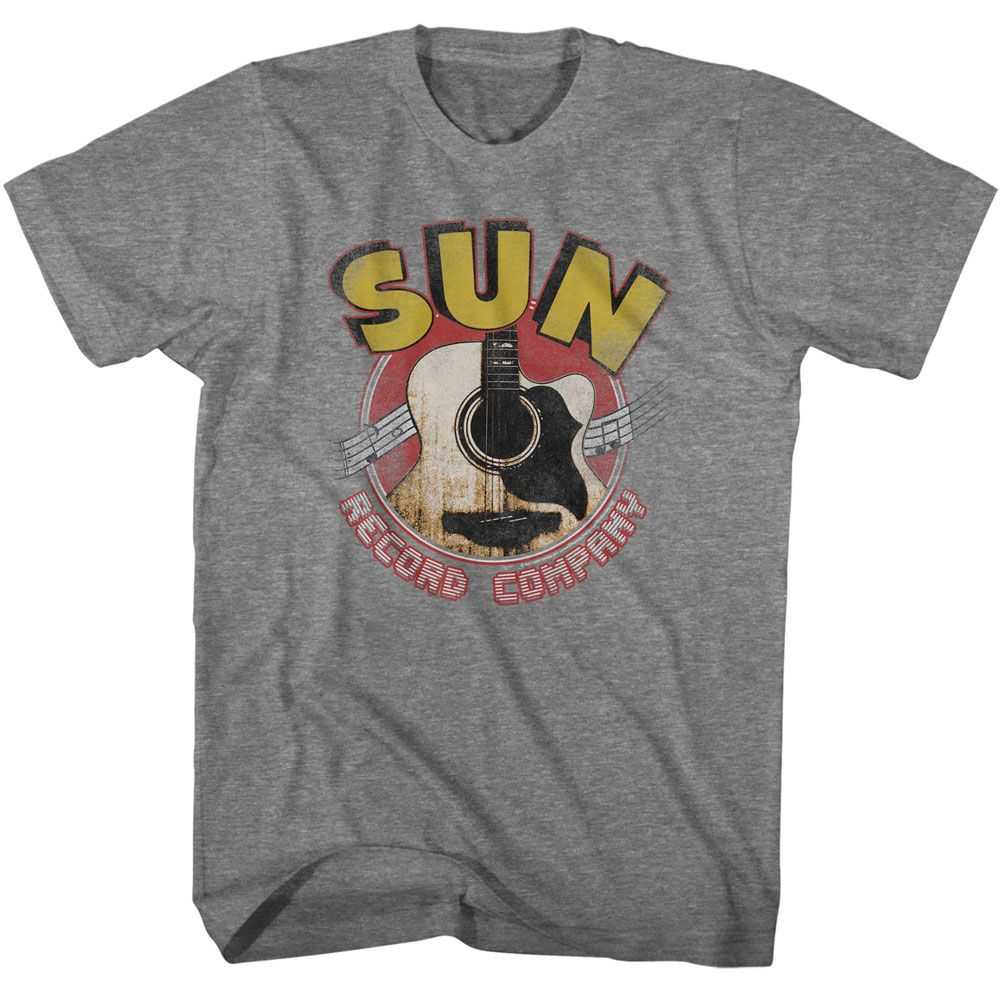 Sun Records - SUN RECORDS GUITAR AND LOGO Adult Shirt
