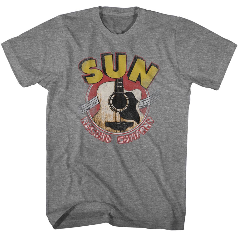 Sun Records - SUN RECORDS GUITAR AND LOGO Adult Shirt