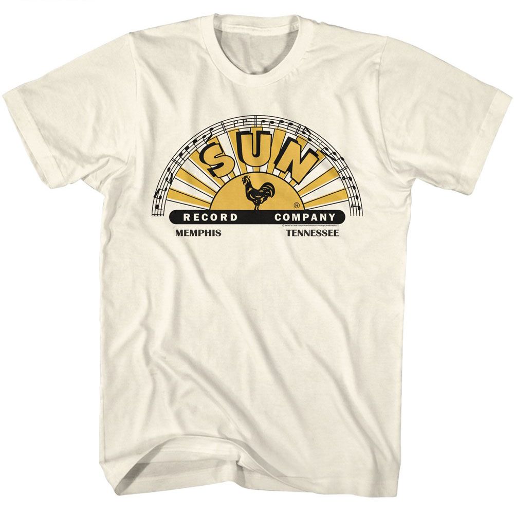 Sun Records - SUN RECORDS LOGO WITH OFFSET COLOR Adult Shirt