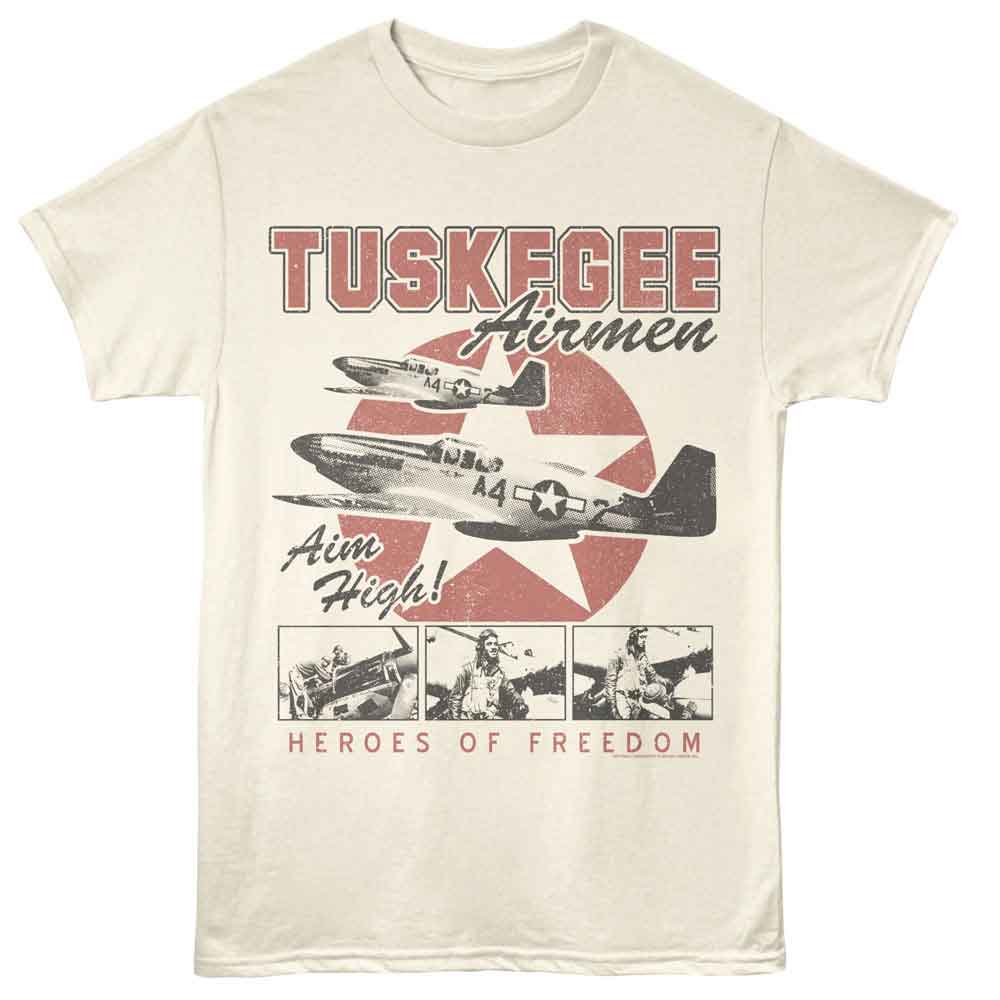 Tuskegee Airmen - TUSKEGEE AIRMEN AIM HIGH Adult Shirt