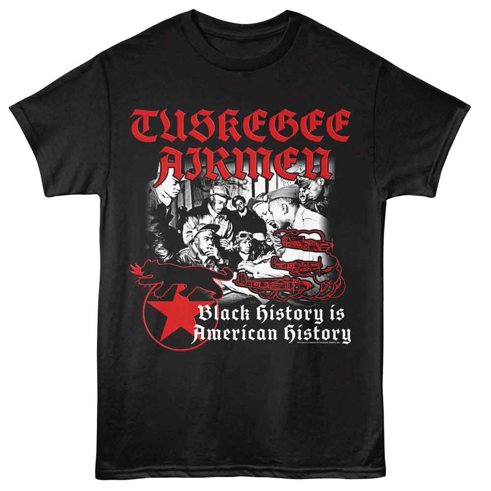 Tuskegee Airmen - TUSKEGEE AIRMEN BLACK HISTORY Adult Shirt
