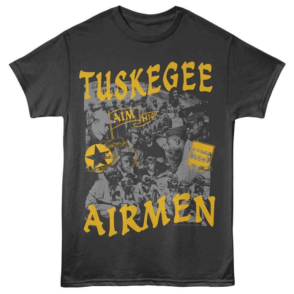 Tuskegee Airmen - TUSKEGEE AIRMEN AIM HIGH COLLAGE Adult Shirt