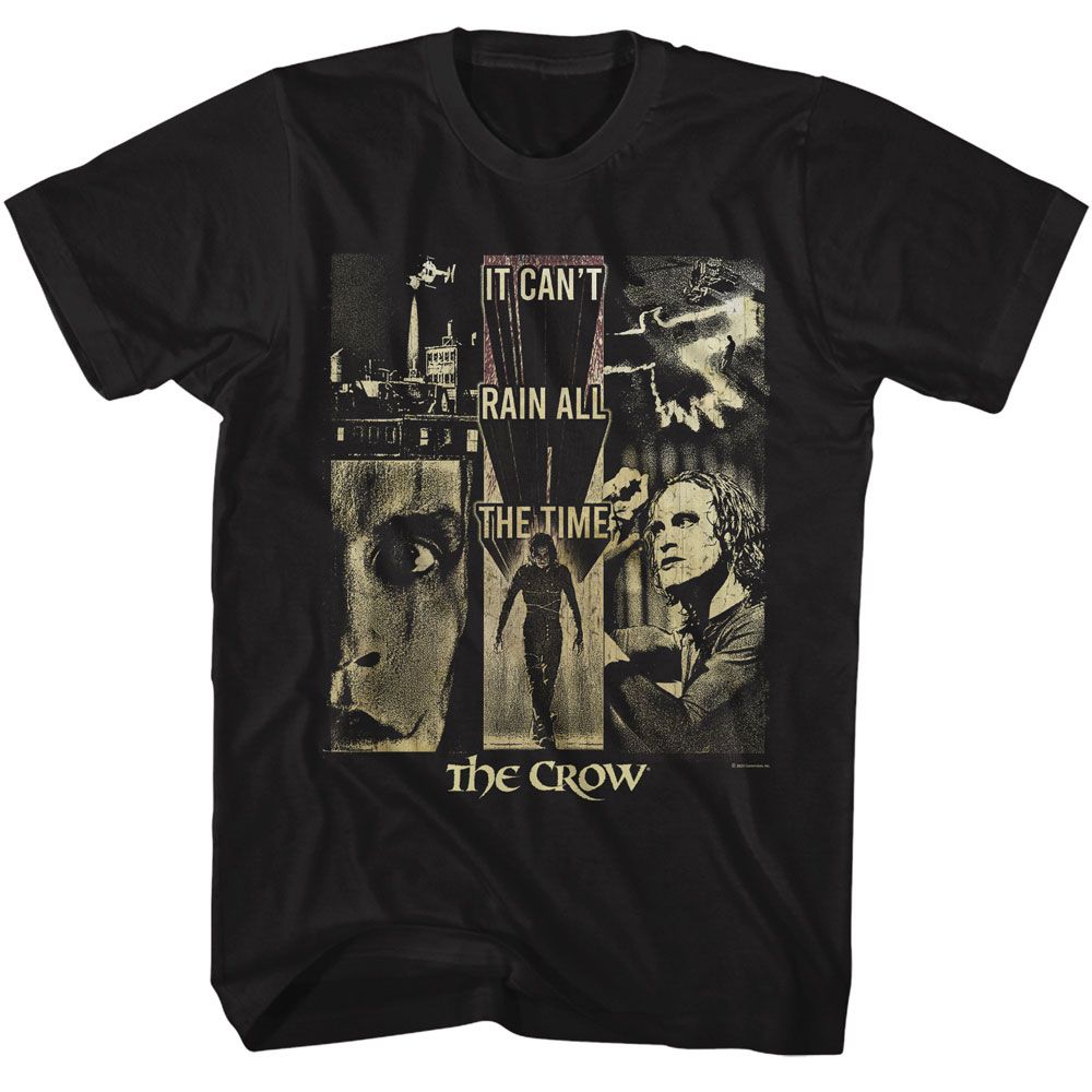 The Crow - THE CROW CANT RAIN COLLAGE Adult Shirt