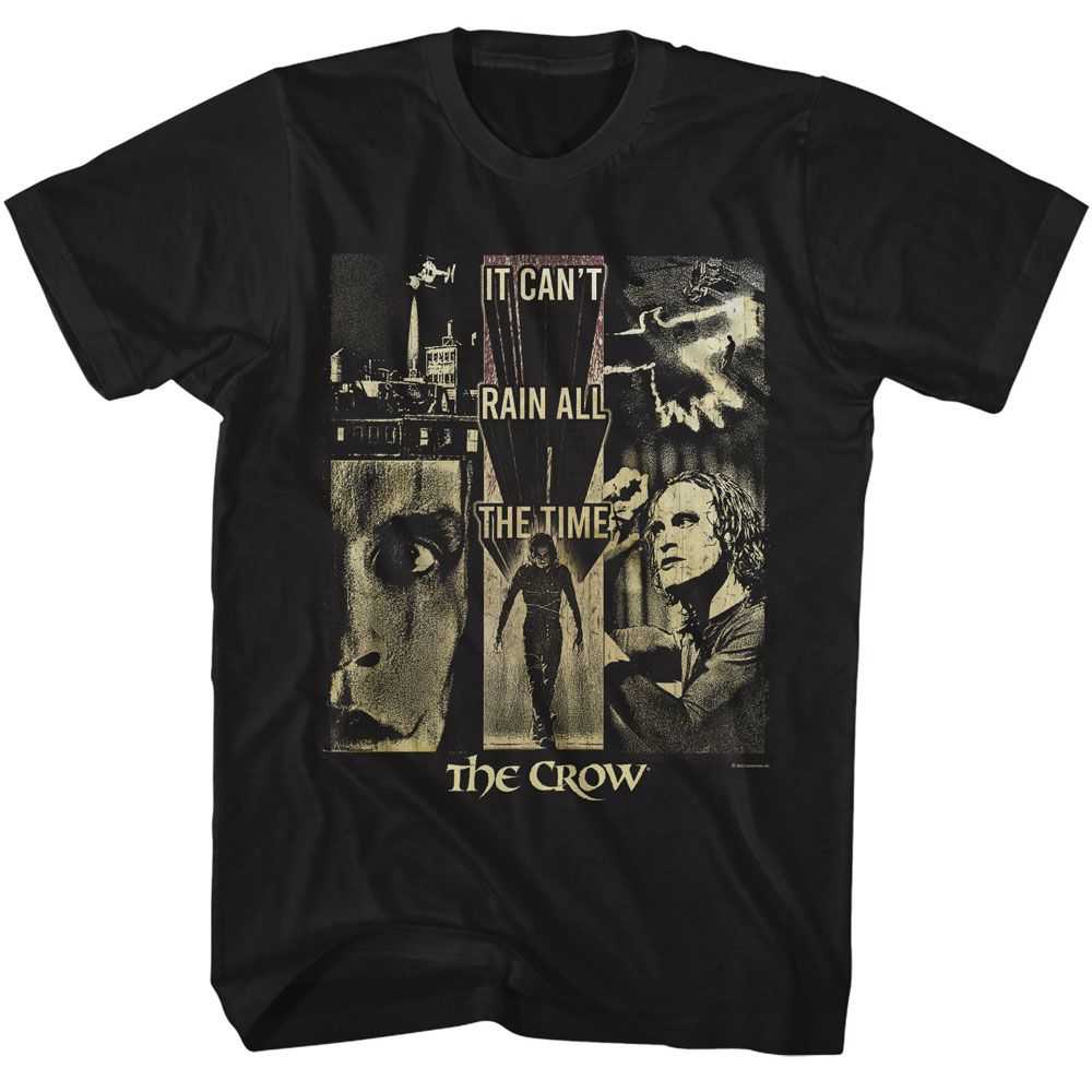 The Crow - THE CROW CANT RAIN COLLAGE Adult Shirt