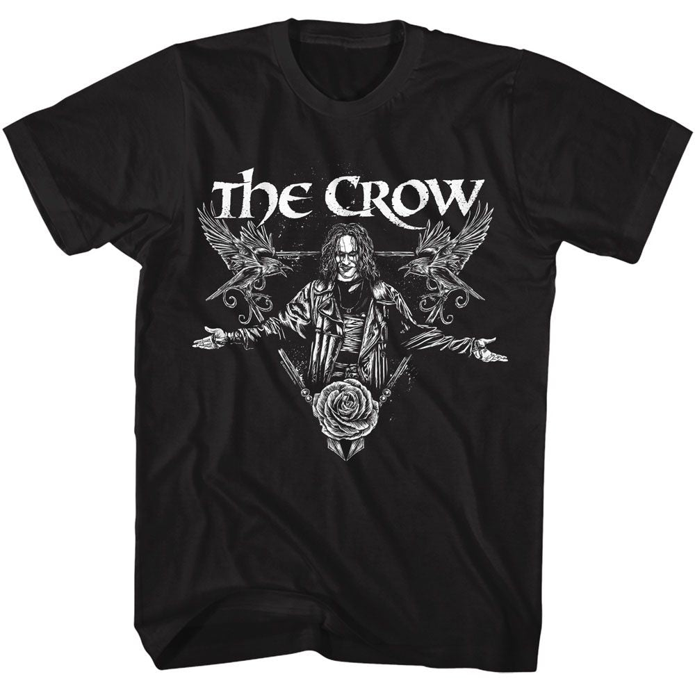 The Crow - THE CROW CROWS AND ROSE TRIANGLE Adult Shirt