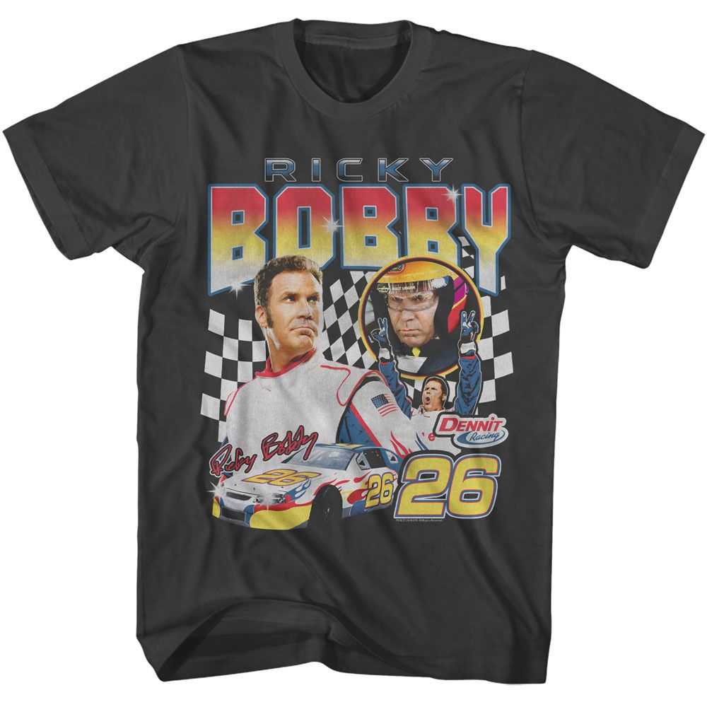 Talladega Nights - TALLADEGA NIGHTS THREE PHOTO RACING Adult Shirt