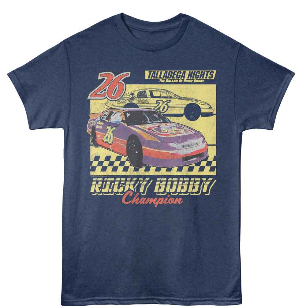 Talladega Nights - TDN LAUGHING CLOWN CAR AND OUTLINE Adult Shirt