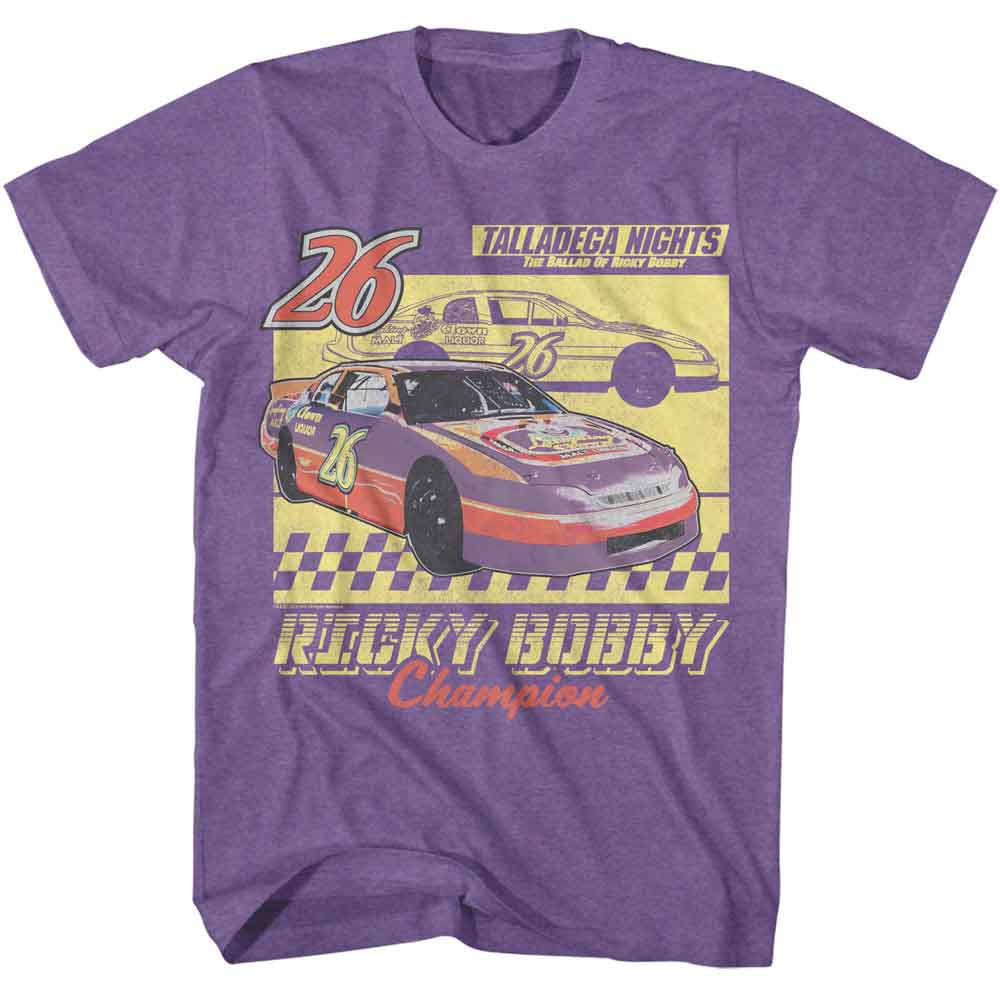 Talladega Nights - TALLADEGA NIGHTS LAUGHING CLOWN CAR OUTLINE Adult Shirt