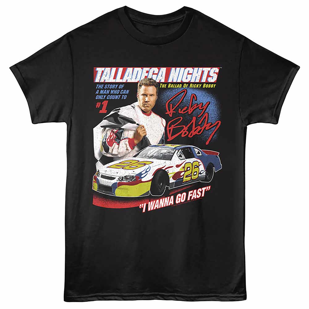 Talladega Nights - TALLADEGA NIGHTS WANNA GO FAST Adult Shirt
