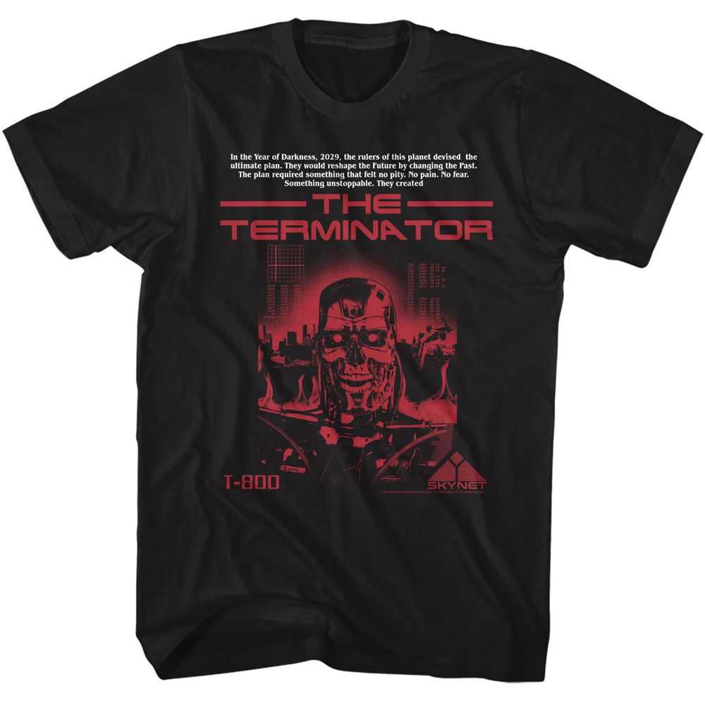 Terminator - TERMINATOR T 800 WITHOUT BOTTOM TEXT Adult Shirt