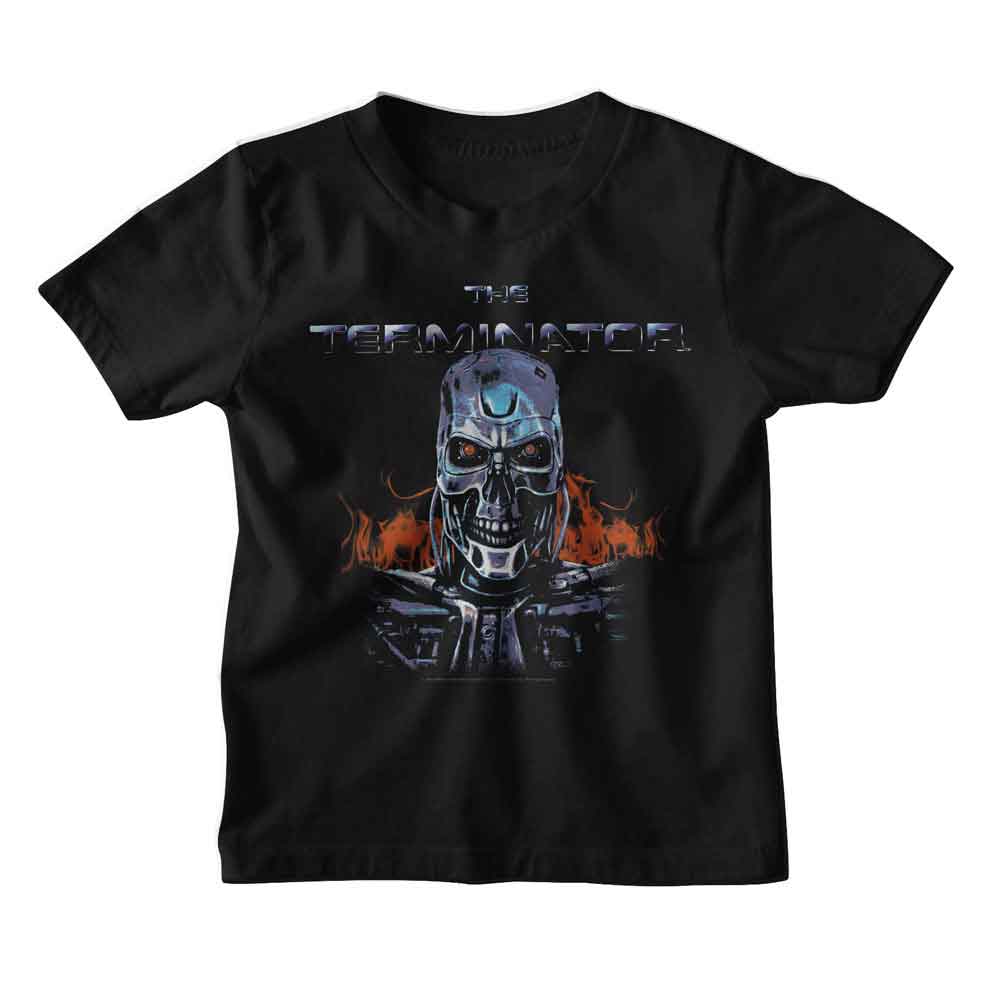 Terminator - TERMINATOR FLAMES Youth Shirt