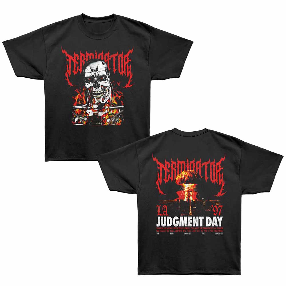 Terminator - TERMINATOR JUDGMENT DAY LA 97 Adult Shirt