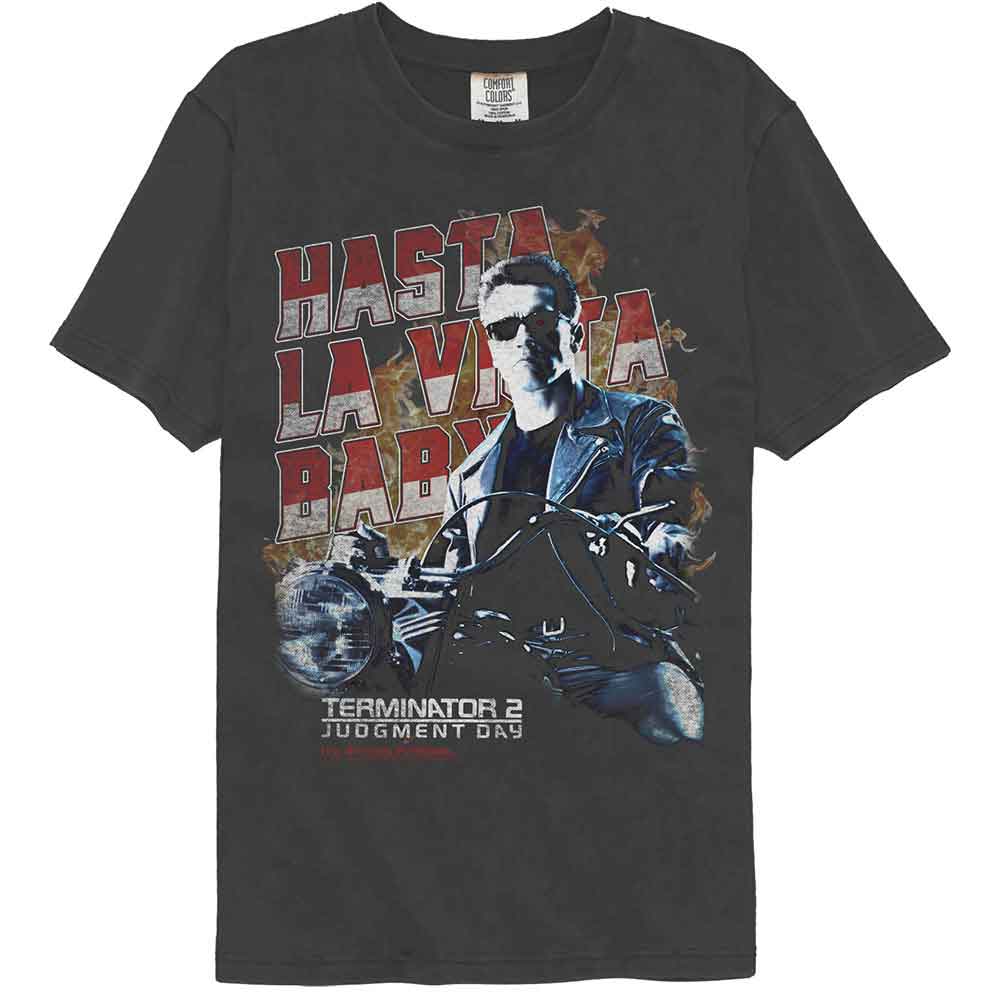 Terminator 2 - TERMINATOR 2 HASTA LA VISTA MOTORCYCLE Adult Shirt