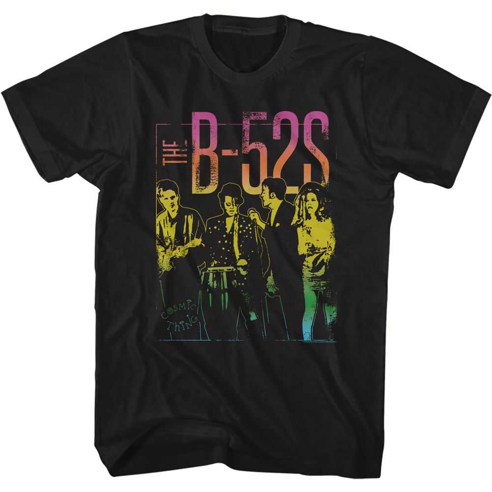 The B-52s - BAND PHOTO GRADIENT Adult Shirt
