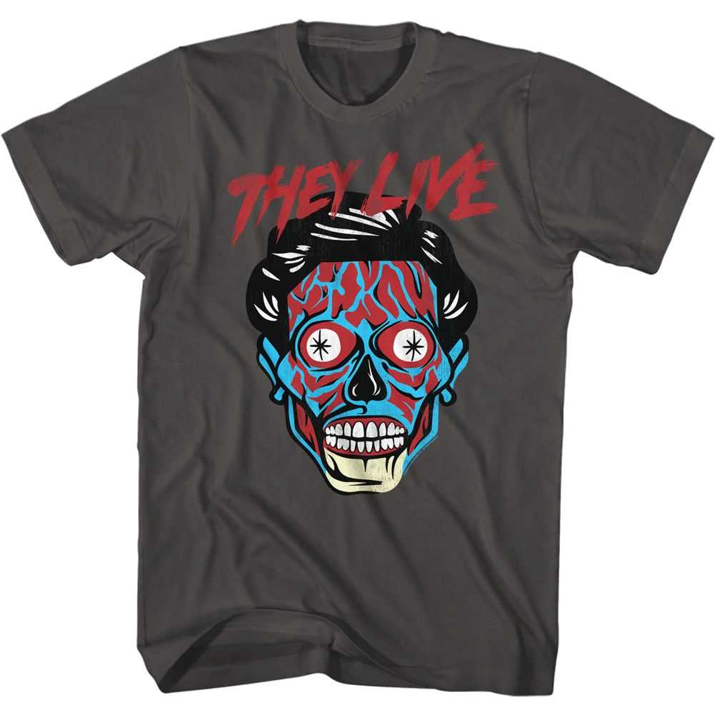 They Live - ALIEN HEAD Adult Shirt