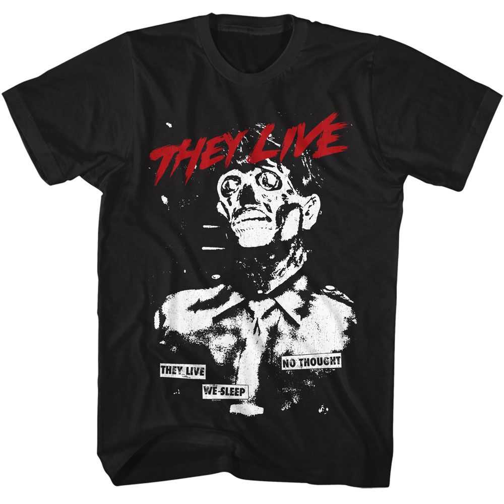 They Live - THEY LIVE NO THOUGHT Adult Shirt