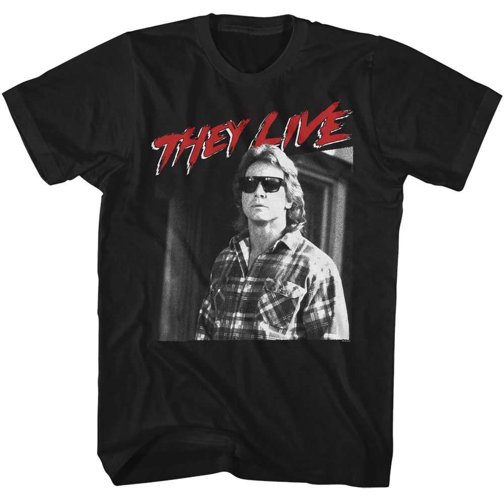 They Live - THEY LIVE NADA IN GLASSES Adult Shirt