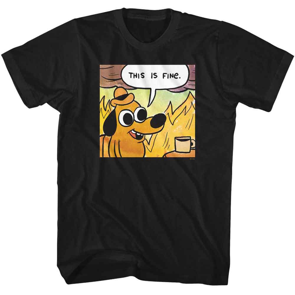 This Is Fine - THIS IS FINE 1ST PANEL Adult Shirt