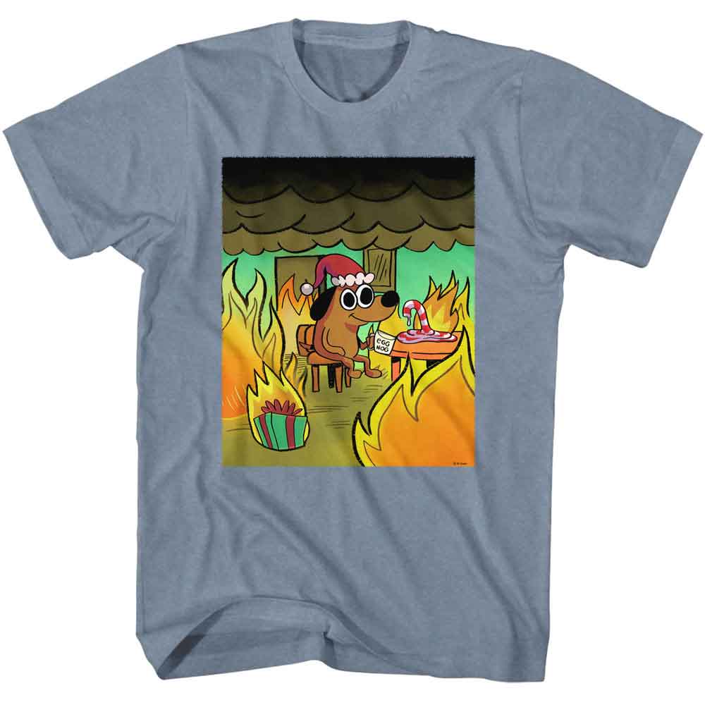 This Is Fine - THIS IS FINE CHRISTMAS Adult Shirt