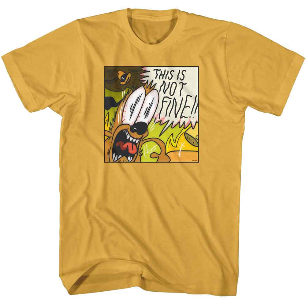 This Is Fine - THIS IS FINE NOT FINE Adult Shirt