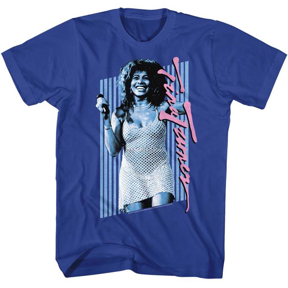 Tina Turner - TINA TURNER BACKGROUND BARS Adult Shirt