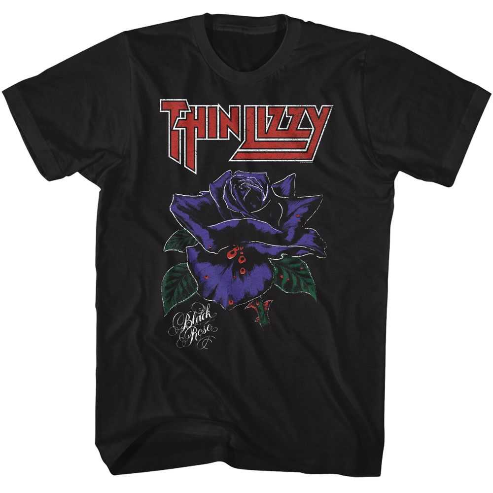 Thin Lizzy - THIN LIZZY BLACK ROSE Adult Shirt