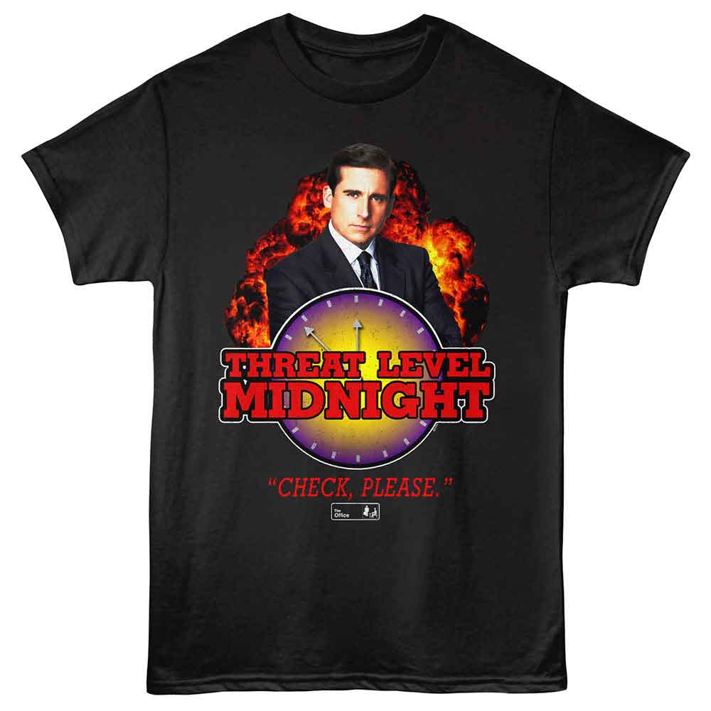 The Office - THE OFFICE THREAT LEVEL MIDNIGHT EXPLOSION Adult Shirt