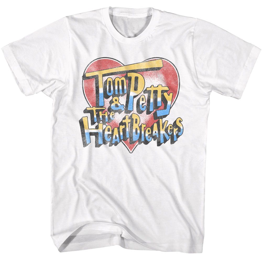 Tom Petty - TOM PETTY HEART AND LOGO Adult Shirt