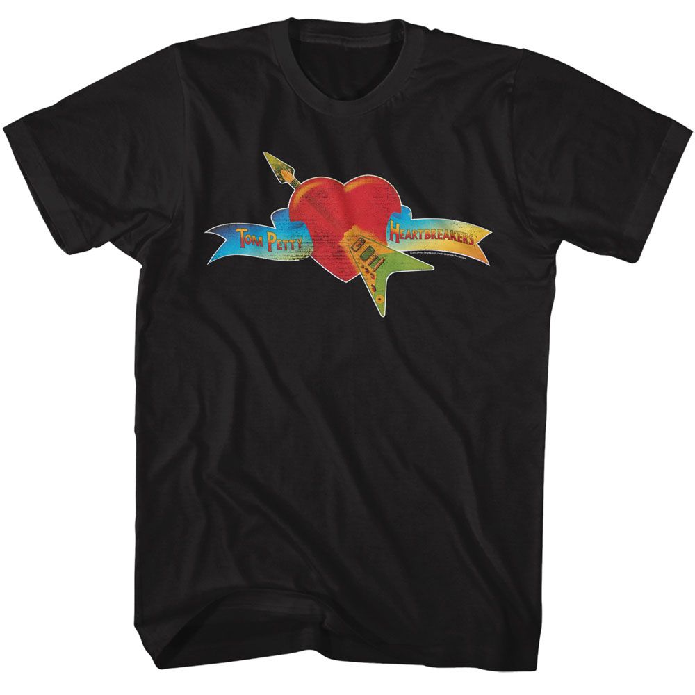 Tom Petty - TOM PETTY HEART AND BANNER Adult Shirt