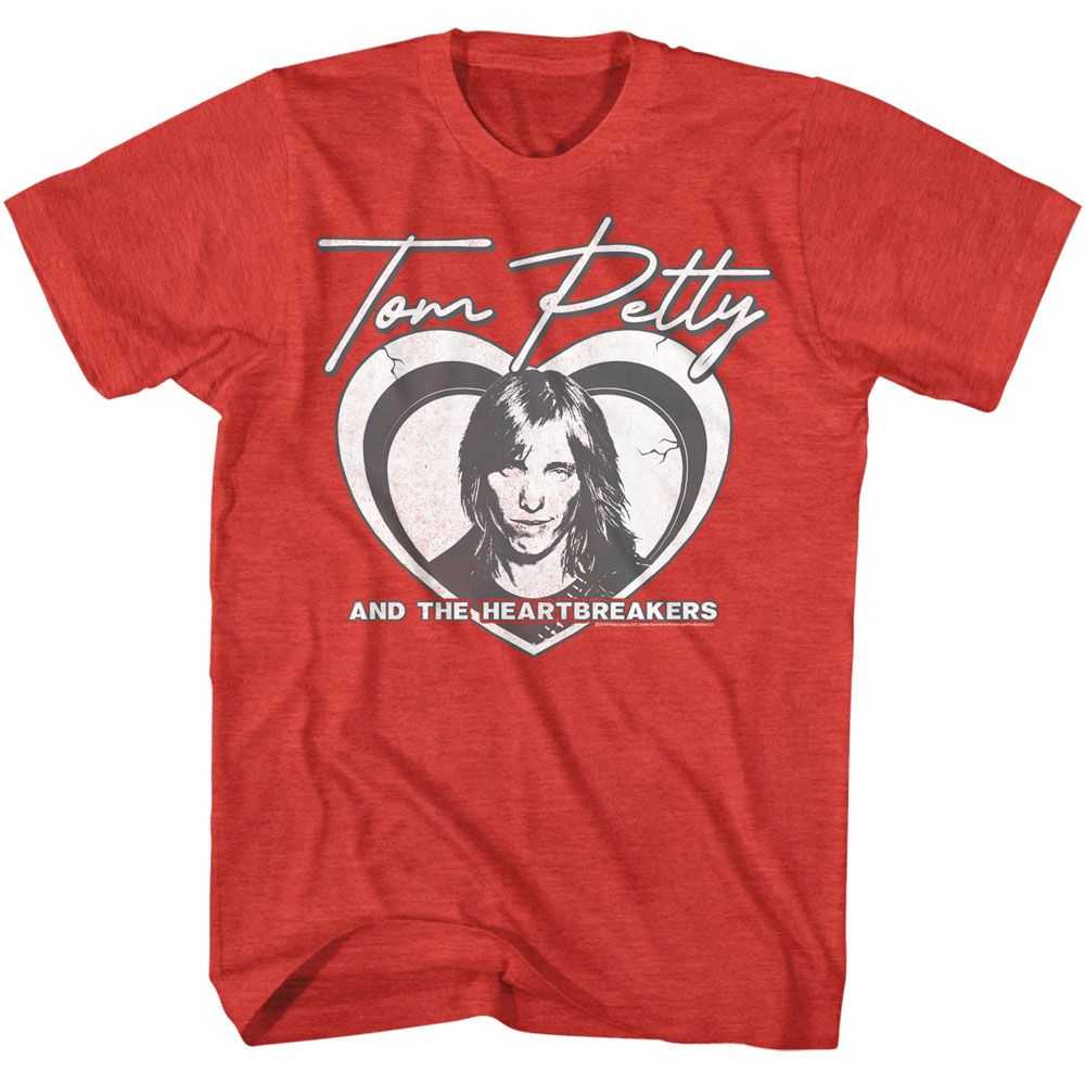 Tom Petty - TOM PETTY LAYERED HEART Adult Shirt