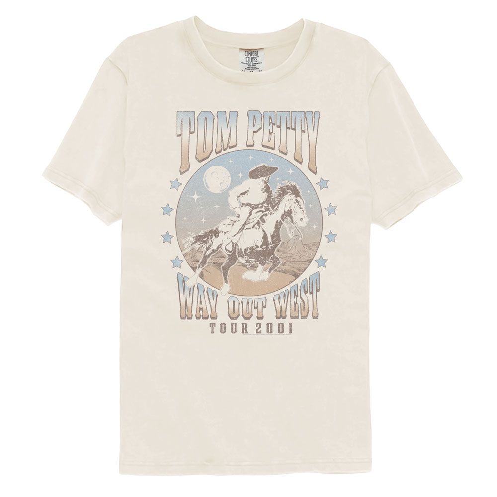 Tom Petty - TOM PETTY WAY OUT WEST 2001 Adult Shirt