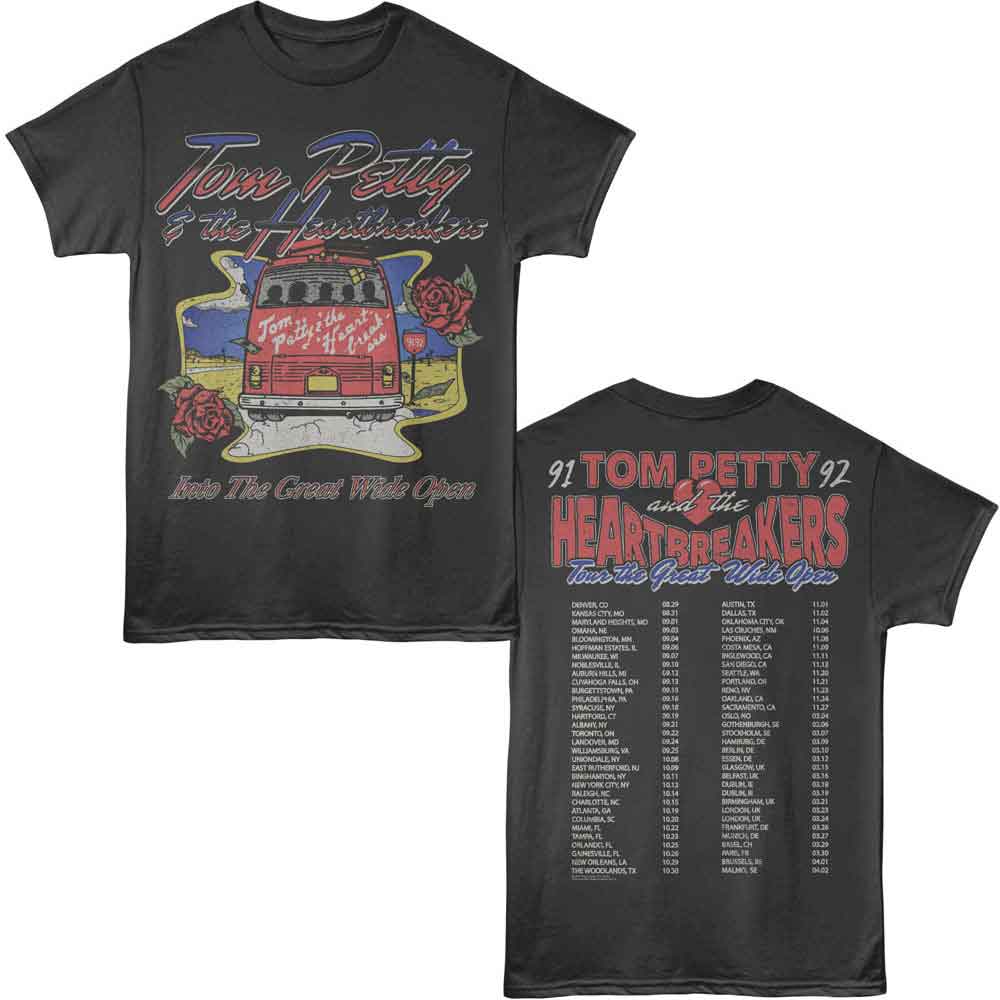 Tom Petty - TOM PETTY GREAT WIDE OPEN TOUR F B Adult Shirt