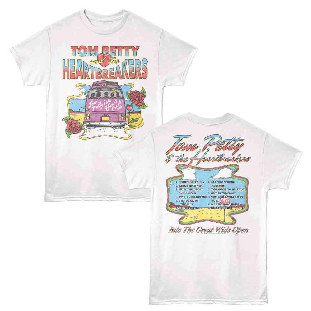 Tom Petty - TOM PETTY WIDE OPEN TRACKLIST F B Adult Shirt