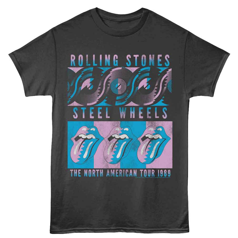 Rolling Stones - ROLLING STONES STEEL WHEELS RECOLOR Adult Shirt