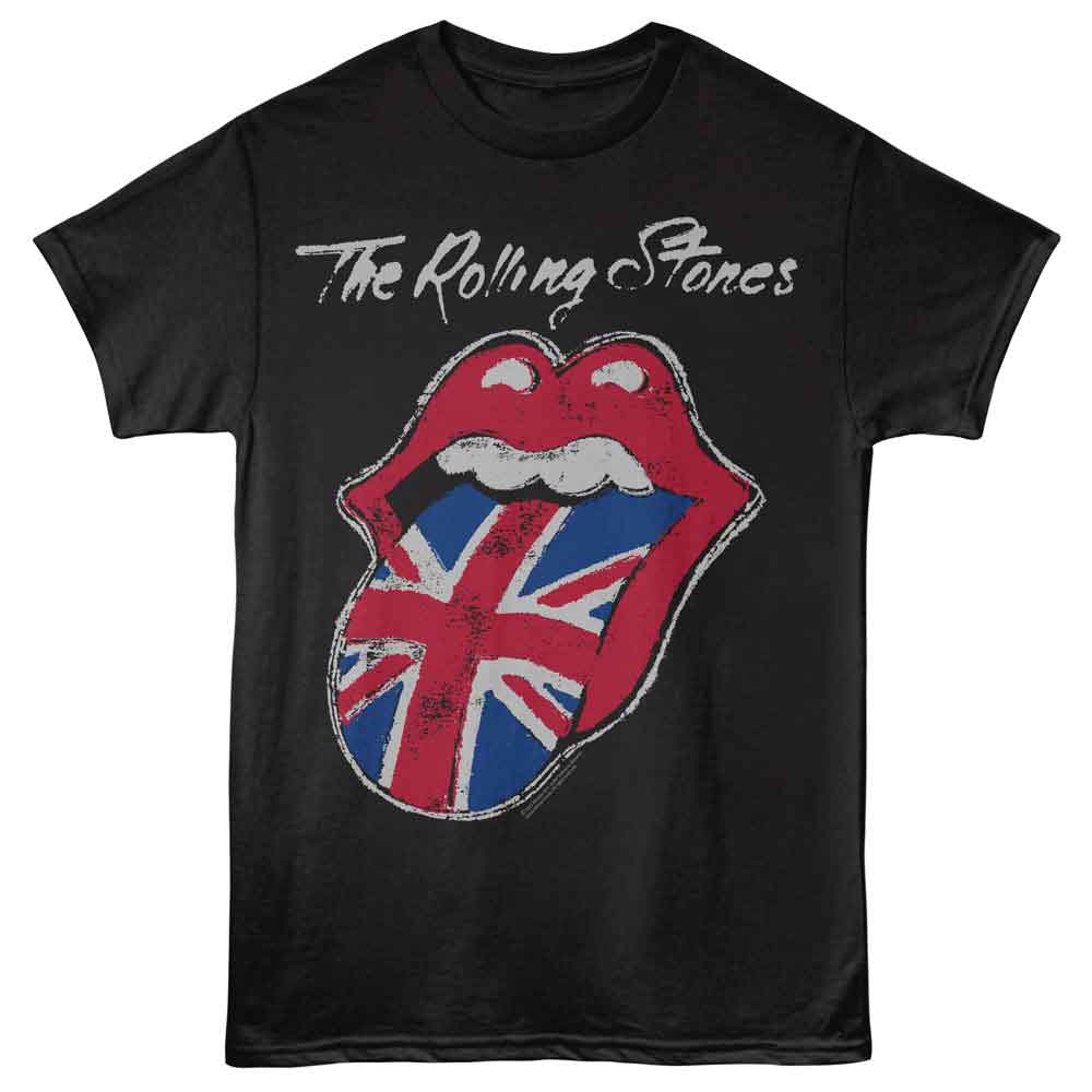 Rolling Stones - ROLLING STONES PAINTED UK TONGUE Adult Shirt