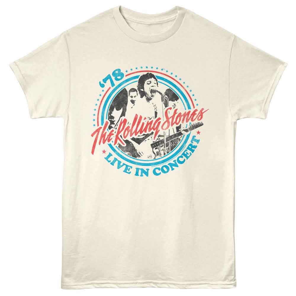 Rolling Stones - ROLLING STONES LIVE IN CONCERT 78 Adult Shirt