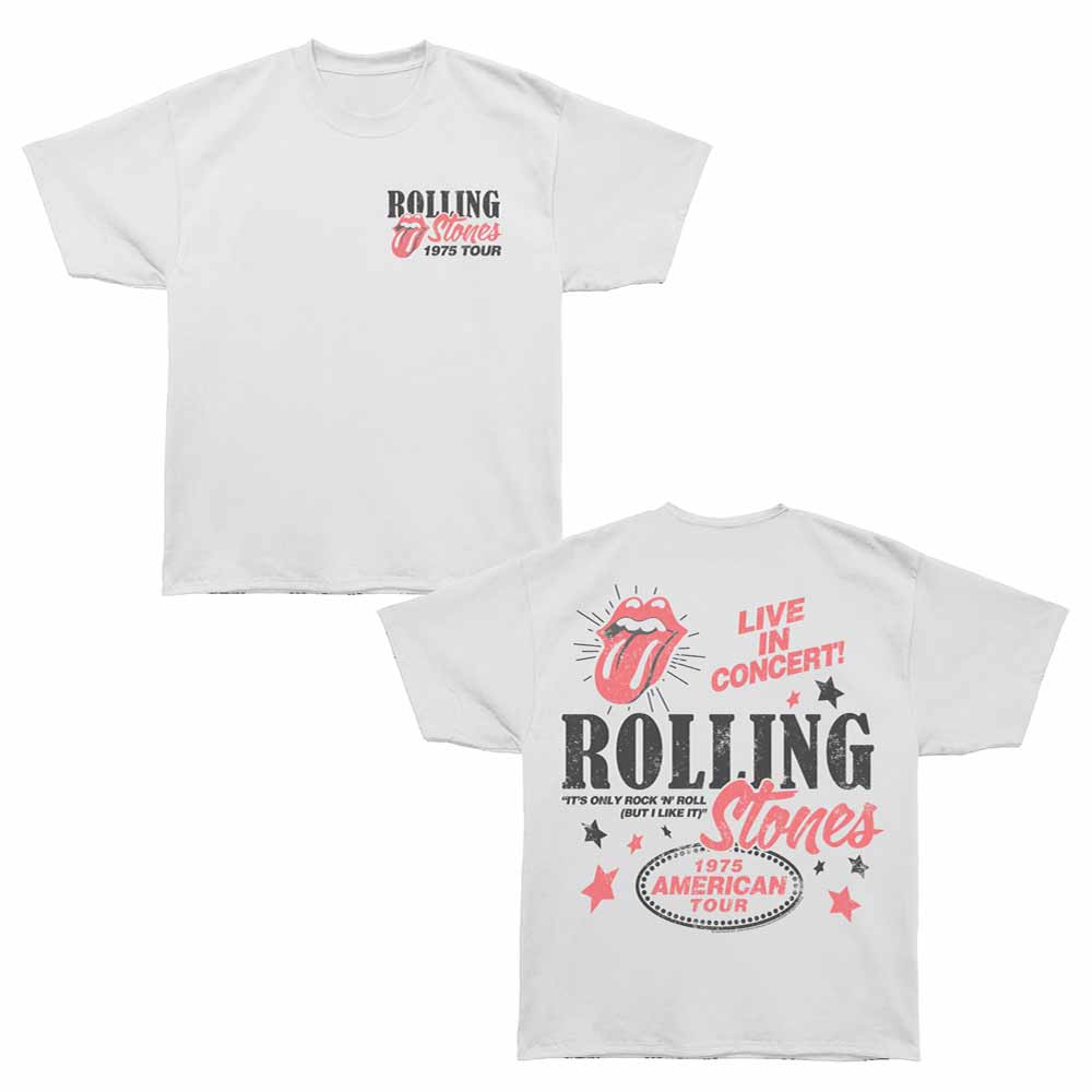 Rolling Stones - ROLLING STONES 1975 AMERICAN TOUR F B Adult Shirt