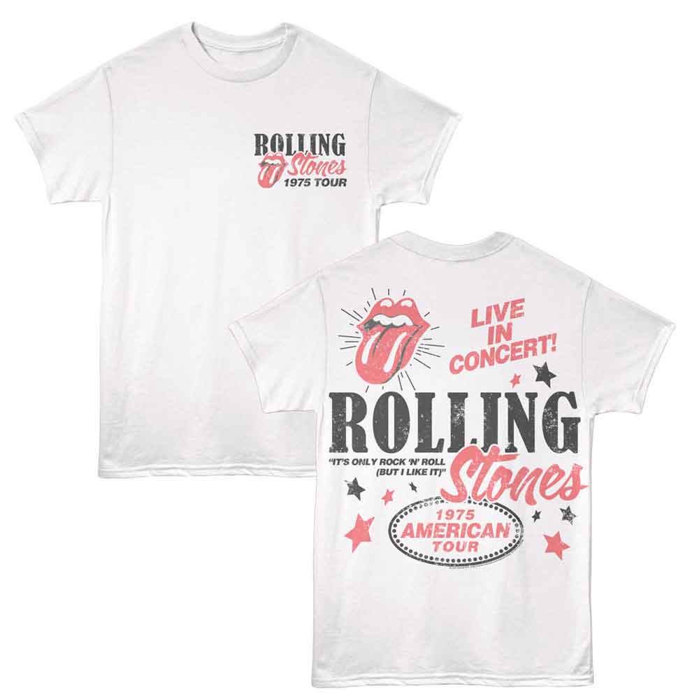 Rolling Stones - ROLLING STONES 1975 AMERICAN TOUR F B Adult Shirt