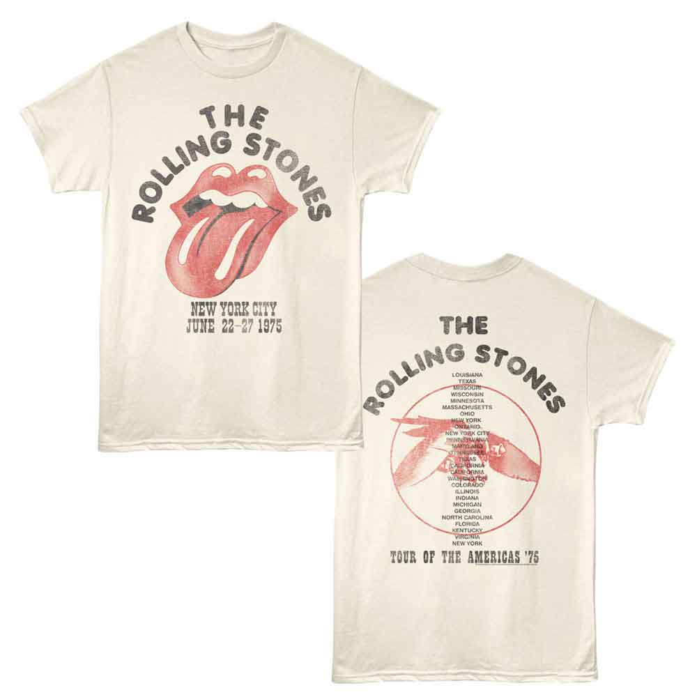 Rolling Stones - ROLLING STONES NYC 1975 Adult Shirt