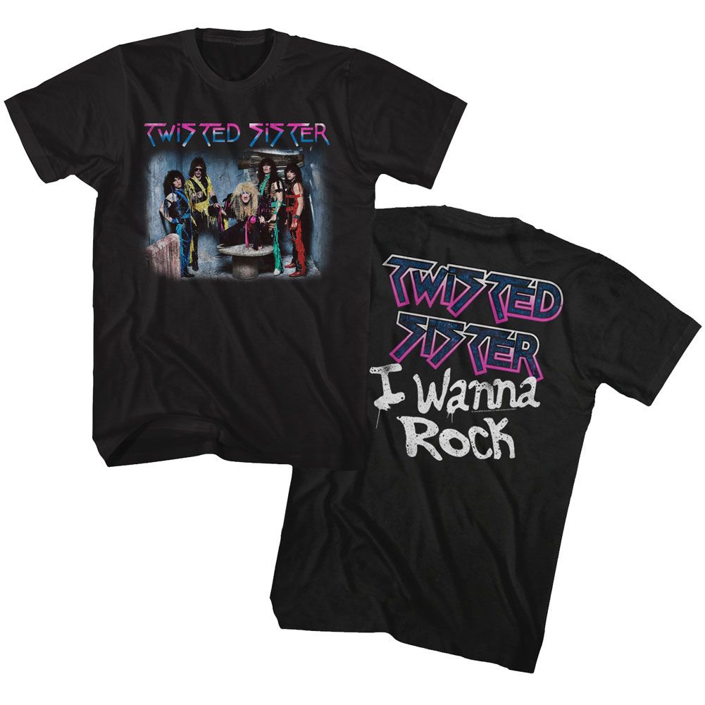 Twisted Sister - I WANNA ROCK Adult Shirt