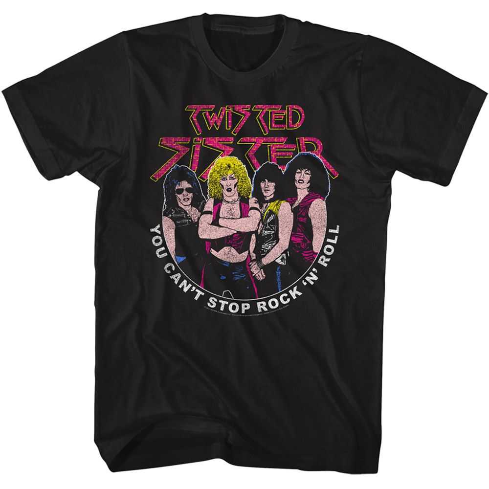 Twisted Sister - TWISTED SISTER CANT STOP ROCK Adult Shirt