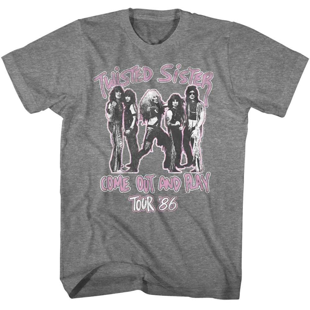 Twisted Sister - TWISTED SISTER COME OUT AND PLAY Adult Shirt