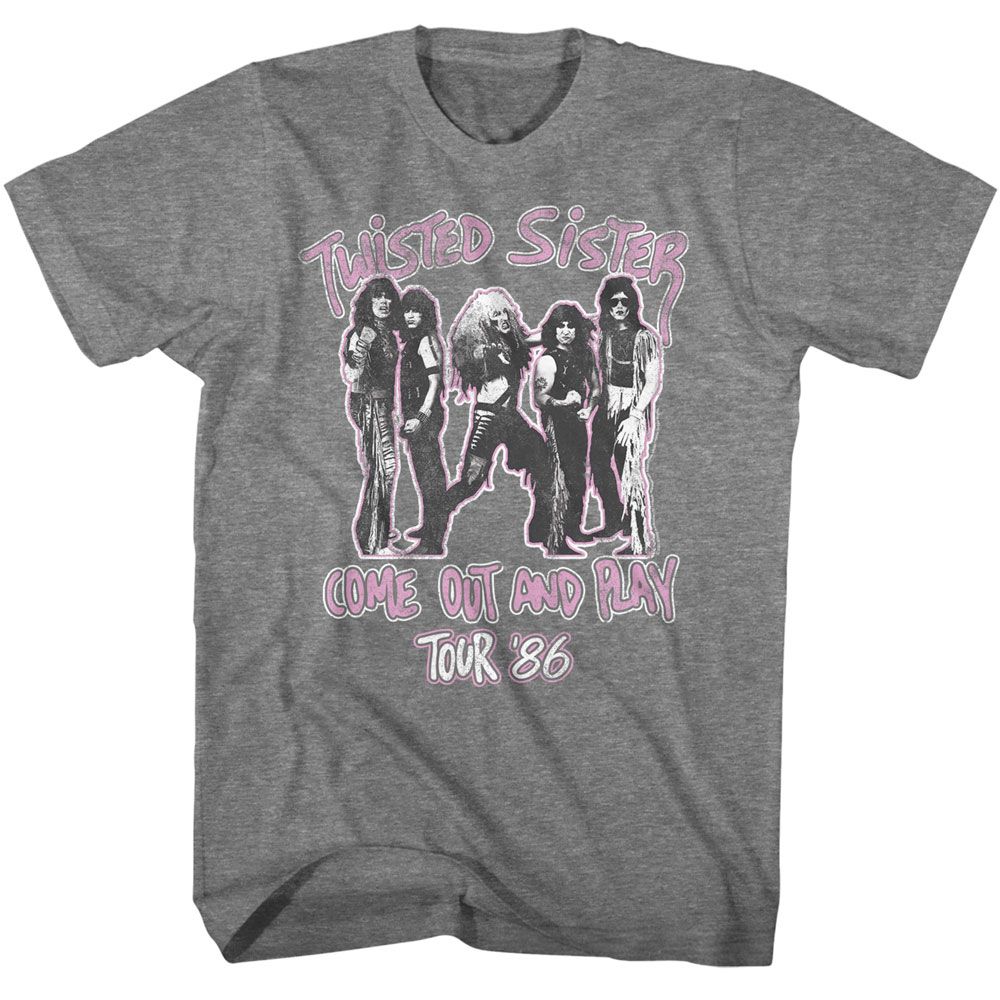Twisted Sister - TWISTED SISTER COME OUT AND PLAY Adult Shirt