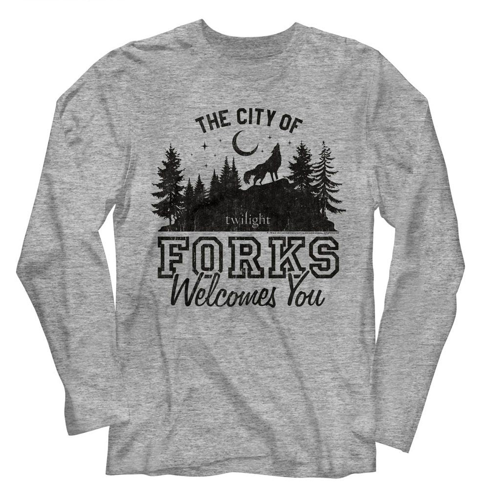 Twilight - TWILIGHT THE CITY OF FORKS Adult Shirt