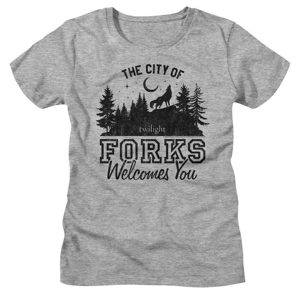 Twilight - TWILIGHT THE CITY OF FORKS Adult Shirt
